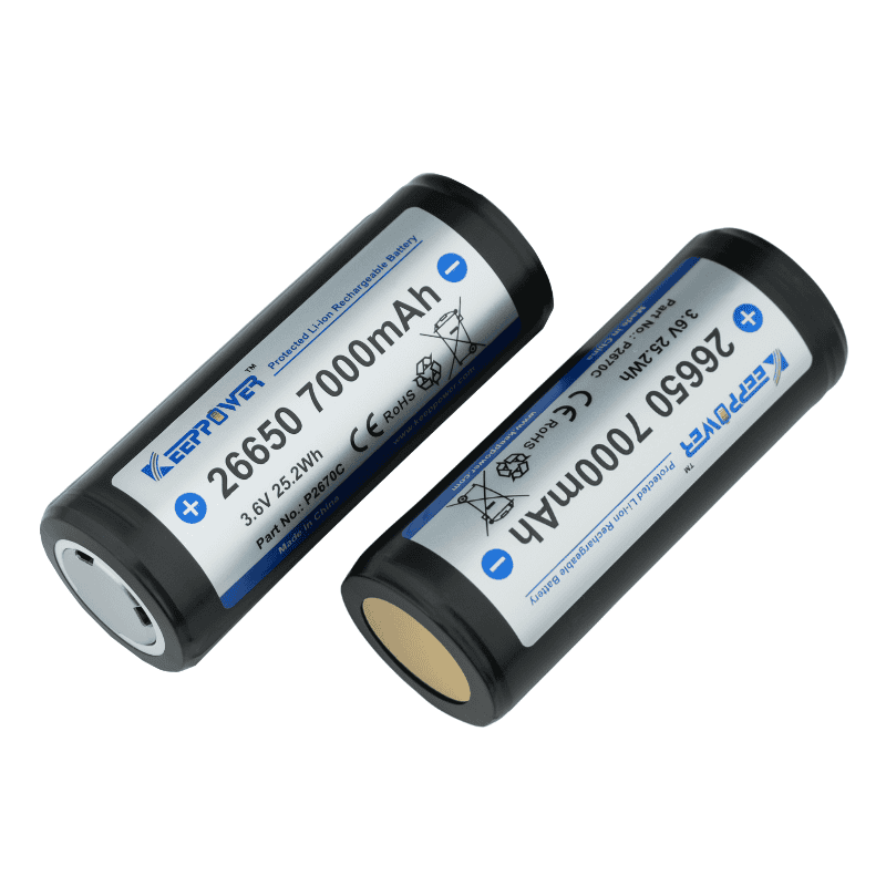 beryllus 26650 7000mAh Battery P2670C – High Capacity and Safe